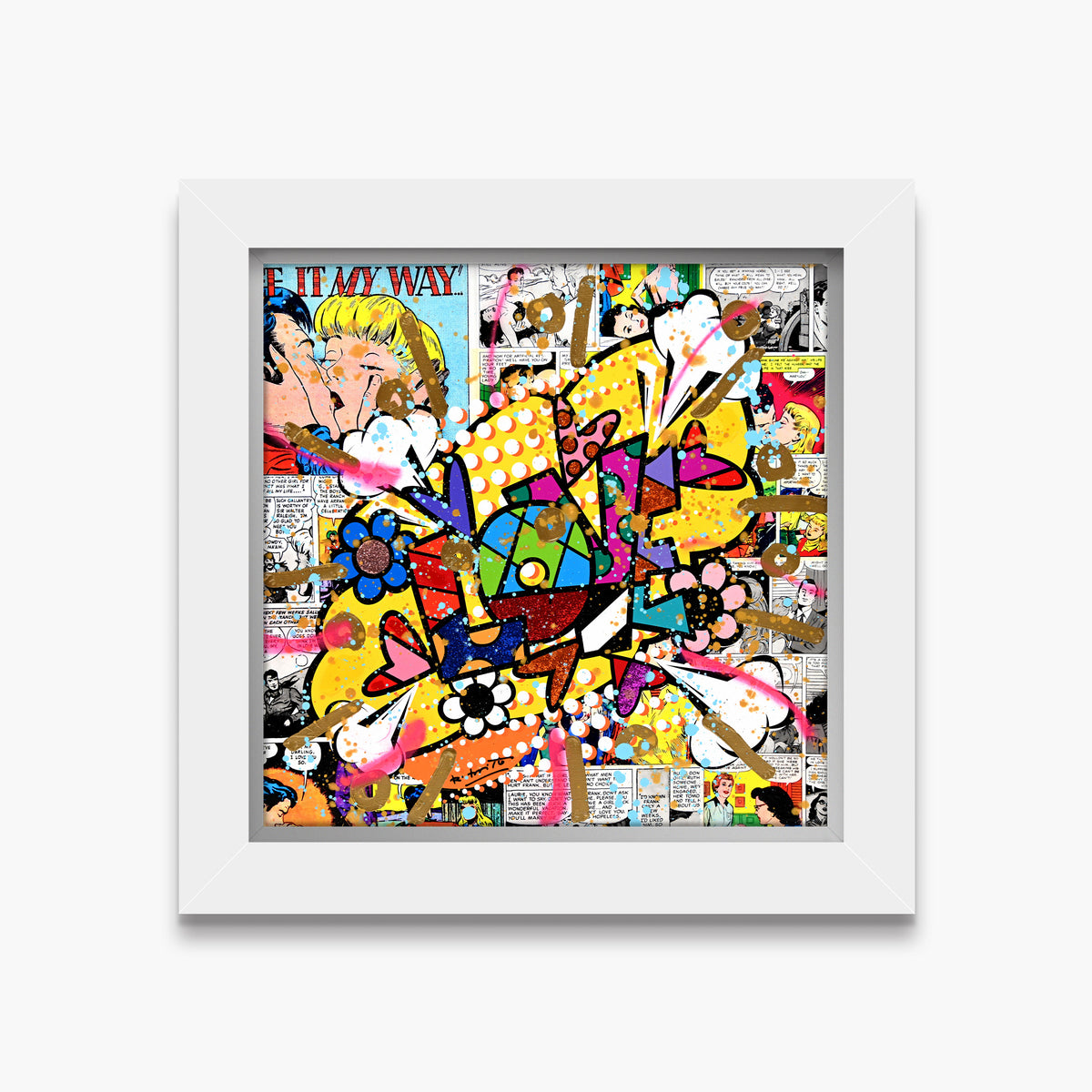Pop Love - Mixed Media Original