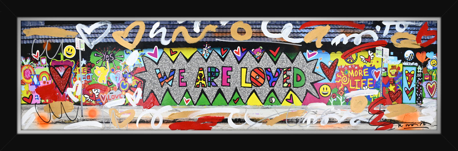 We are Loved (Studio Wall) - Mixed Media Original