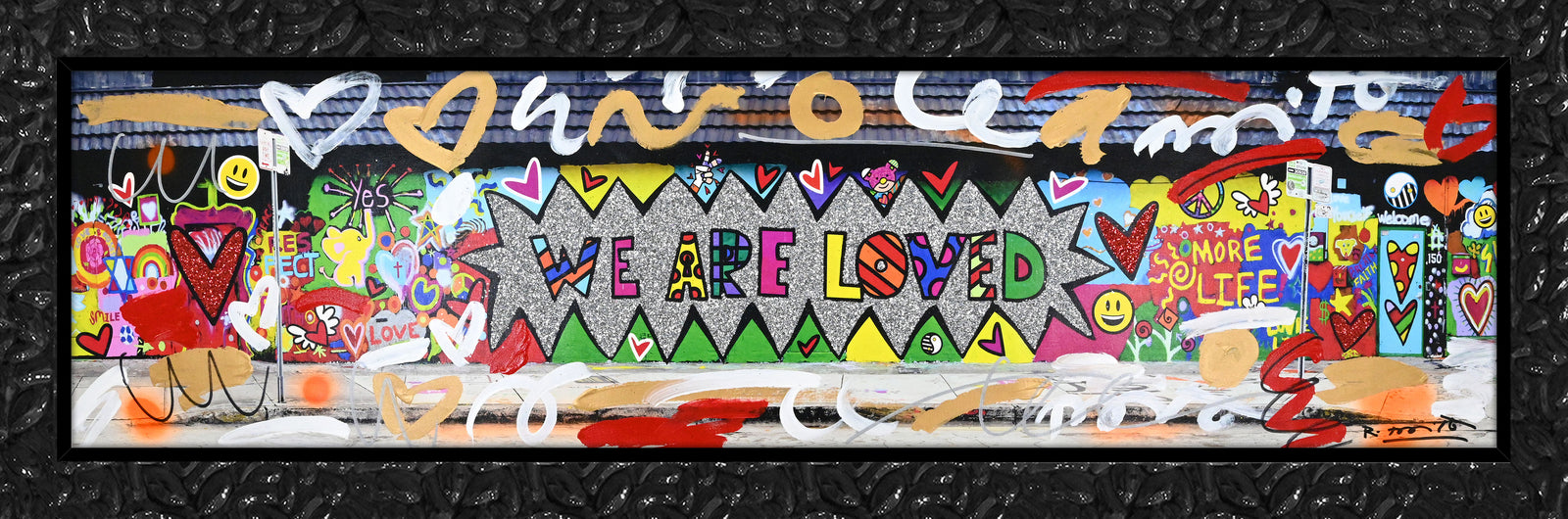 We are Loved (Studio Wall) - Mixed Media Original