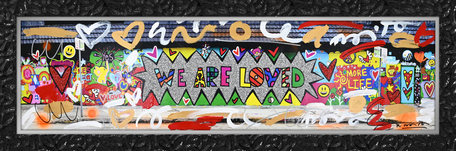 We are Loved (Studio Wall) - Mixed Media Original