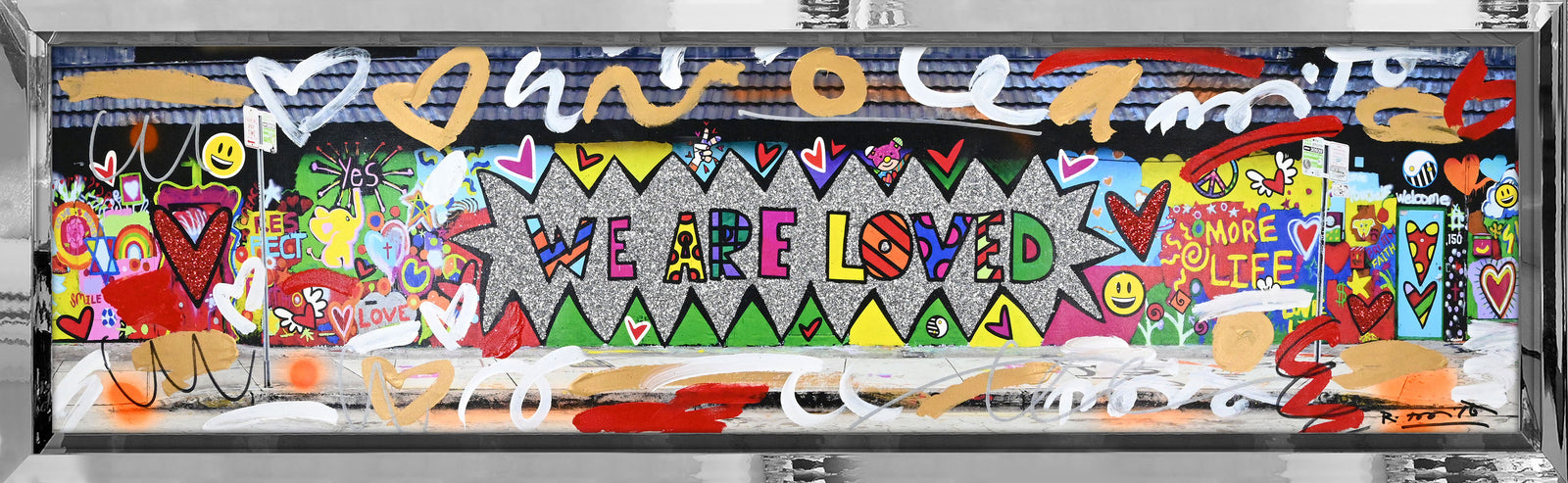 We are Loved (Studio Wall) - Mixed Media Original