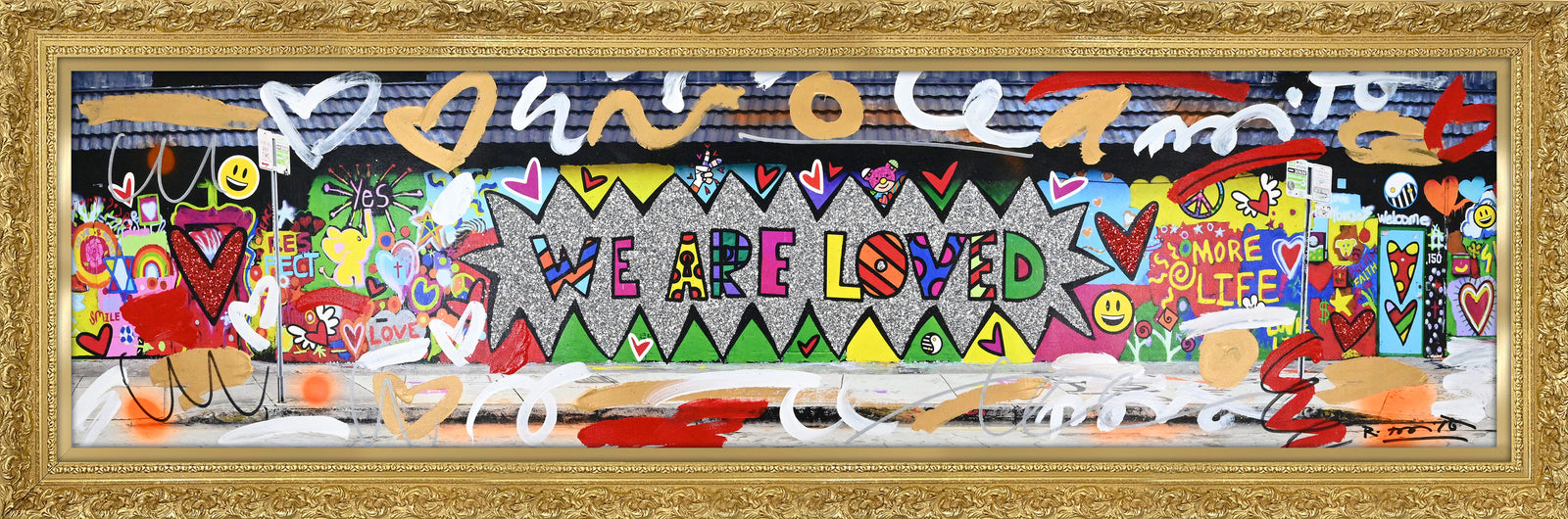 We are Loved (Studio Wall) - Mixed Media Original
