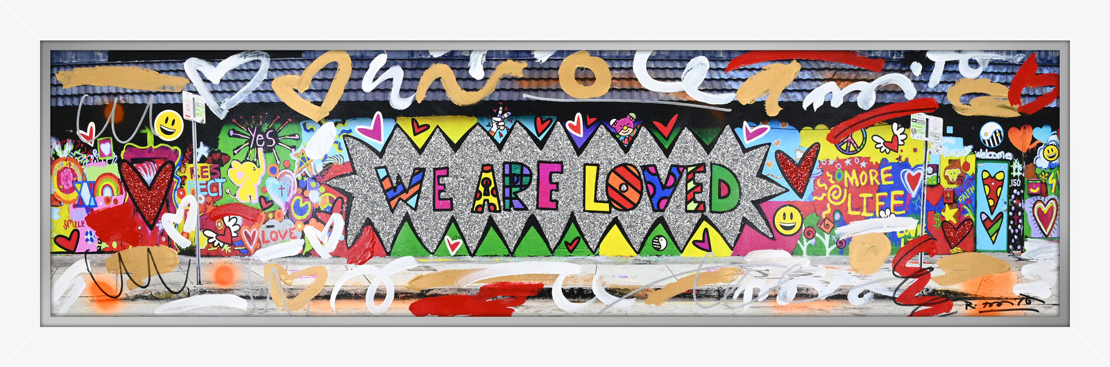 We are Loved (Studio Wall) - Mixed Media Original