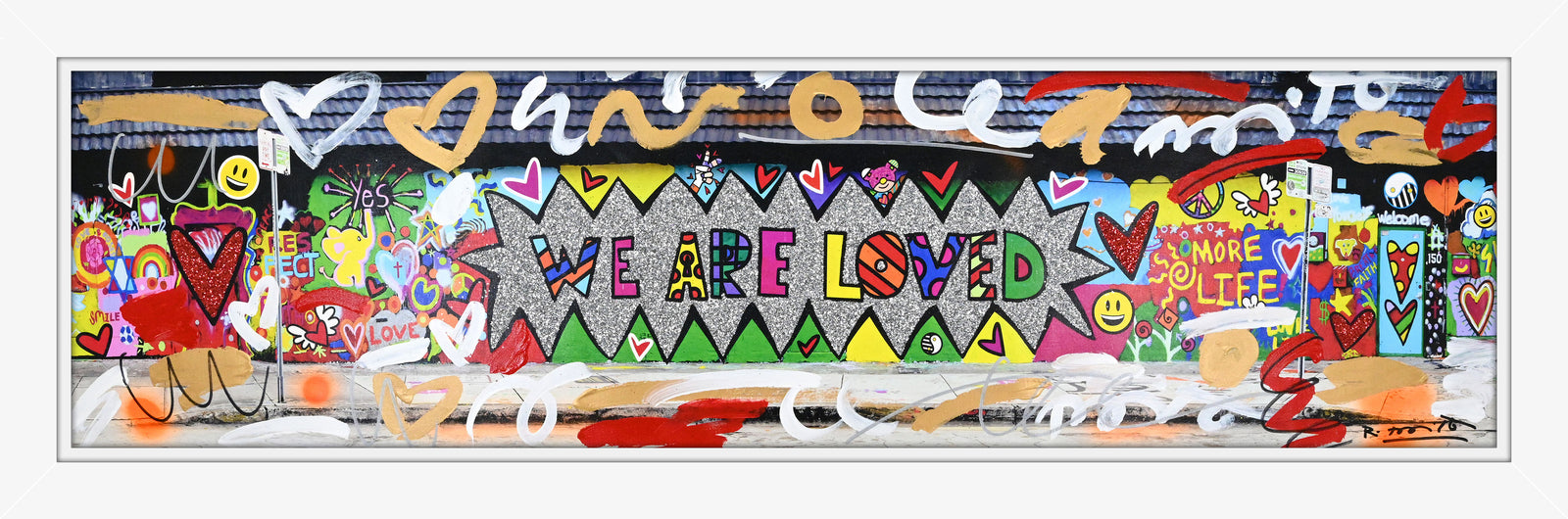 We are Loved (Studio Wall) - Mixed Media Original