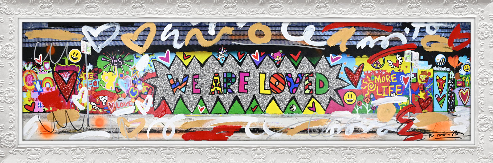 We are Loved (Studio Wall) - Mixed Media Original