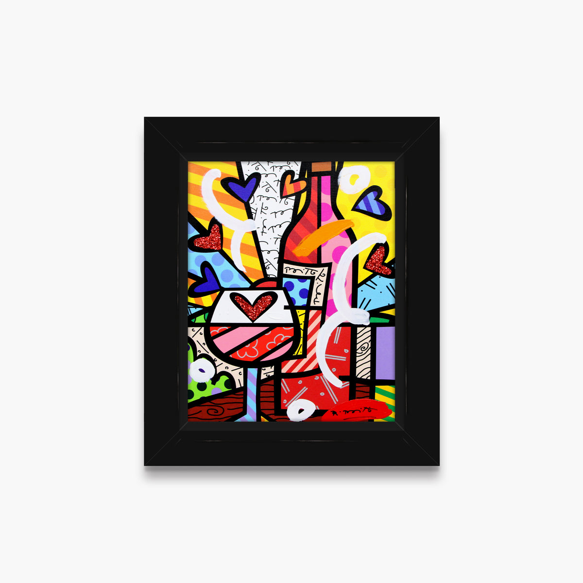 Food And Wine - Mixed Media Original