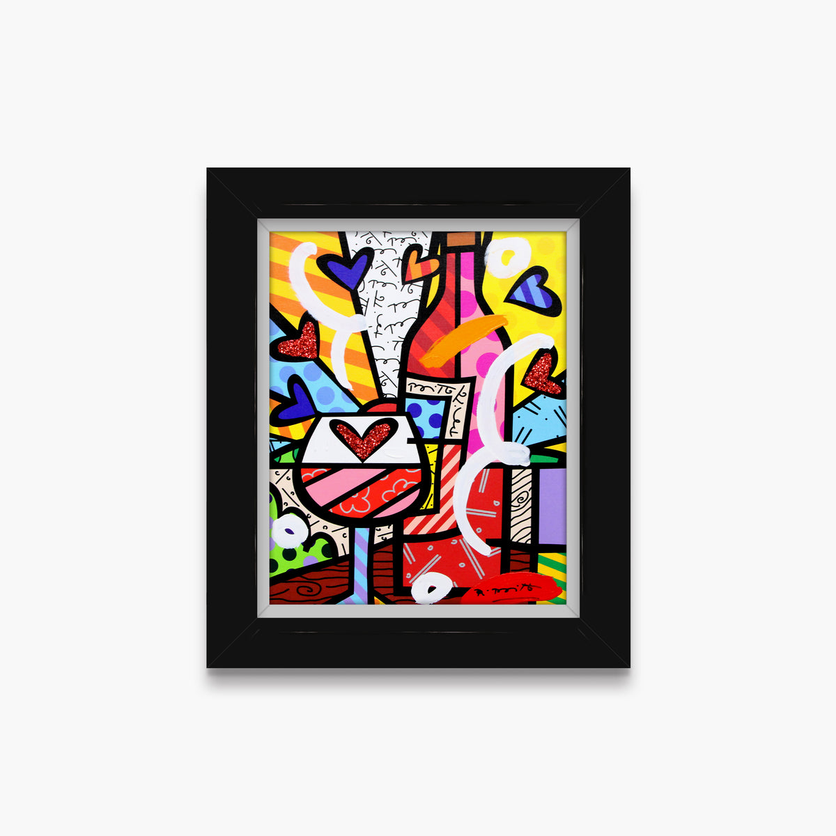 Food And Wine - Mixed Media Original