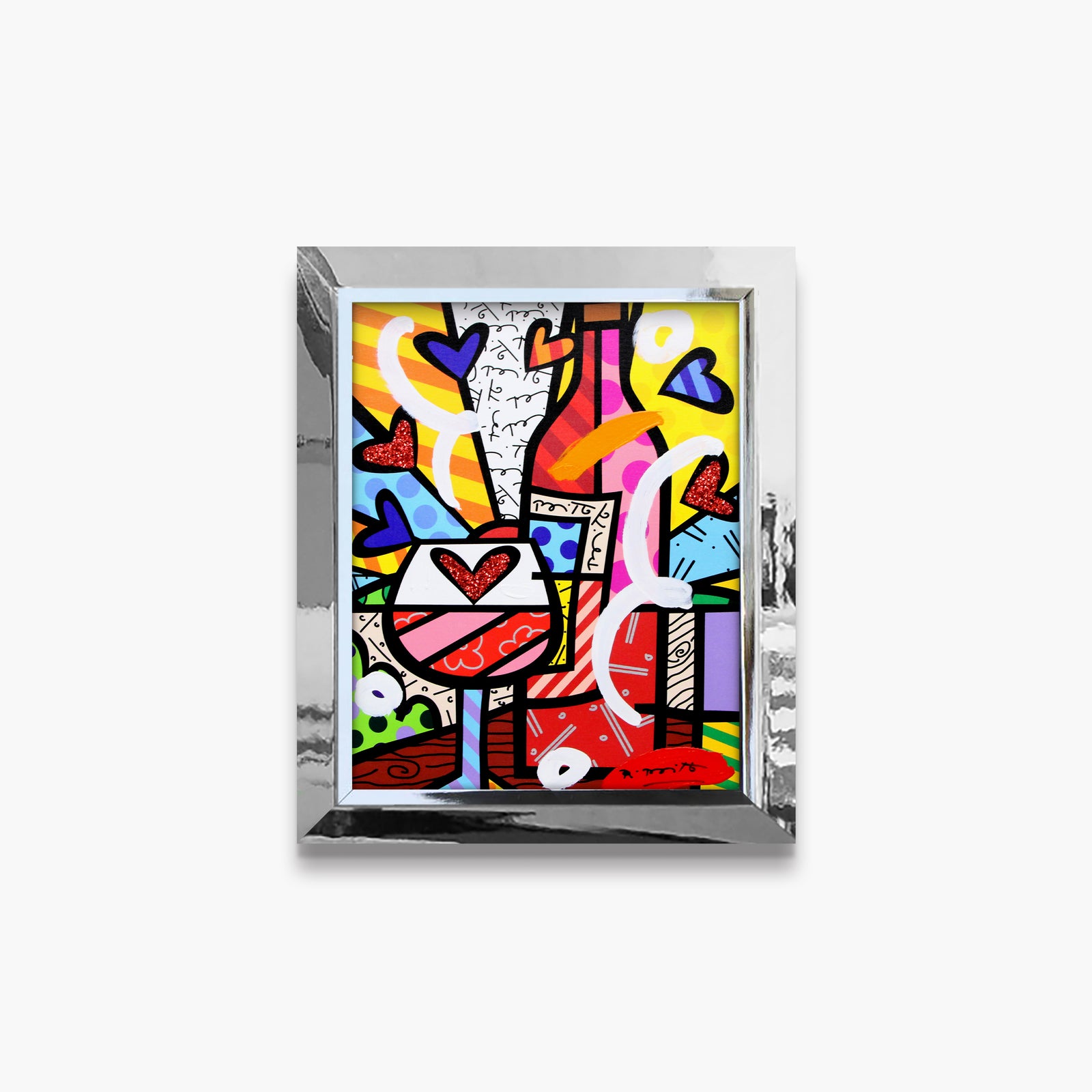Food And Wine - Mixed Media Original