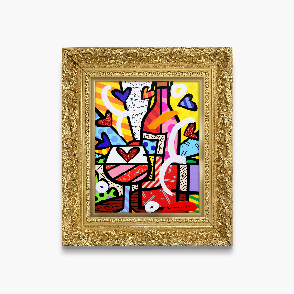Food And Wine - Mixed Media Original