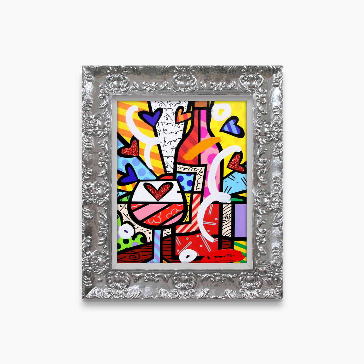 Food And Wine - Mixed Media Original