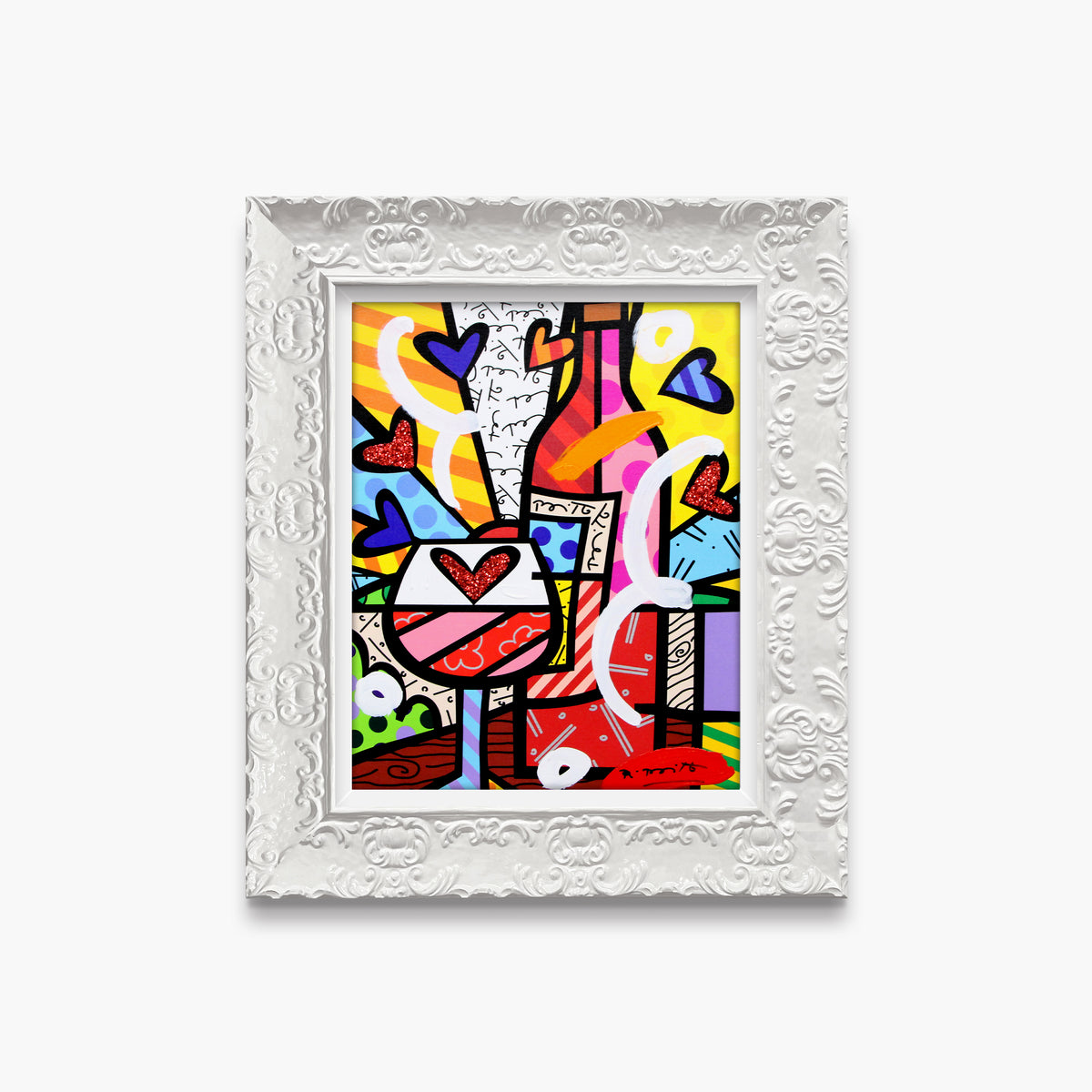 Food And Wine - Mixed Media Original