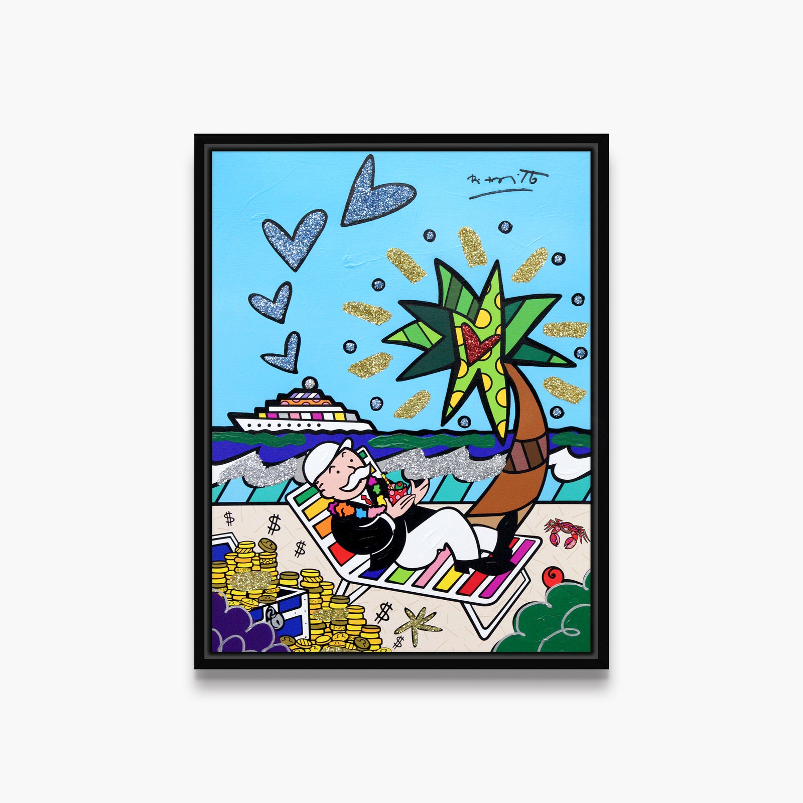 Mr. Monopoly (Monopoly By Britto) - Mixed Media Original