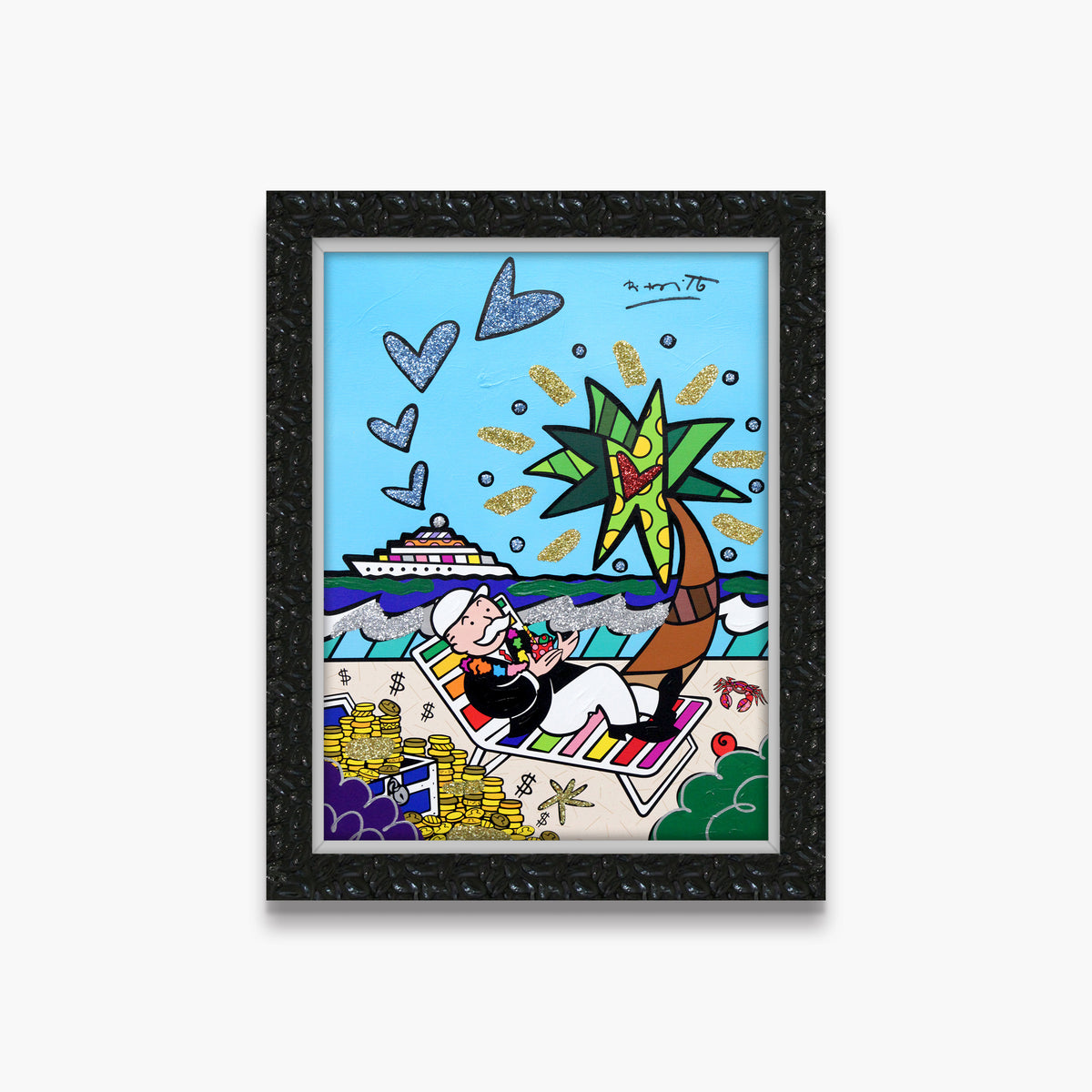 Mr. Monopoly (Monopoly By Britto) - Mixed Media Original