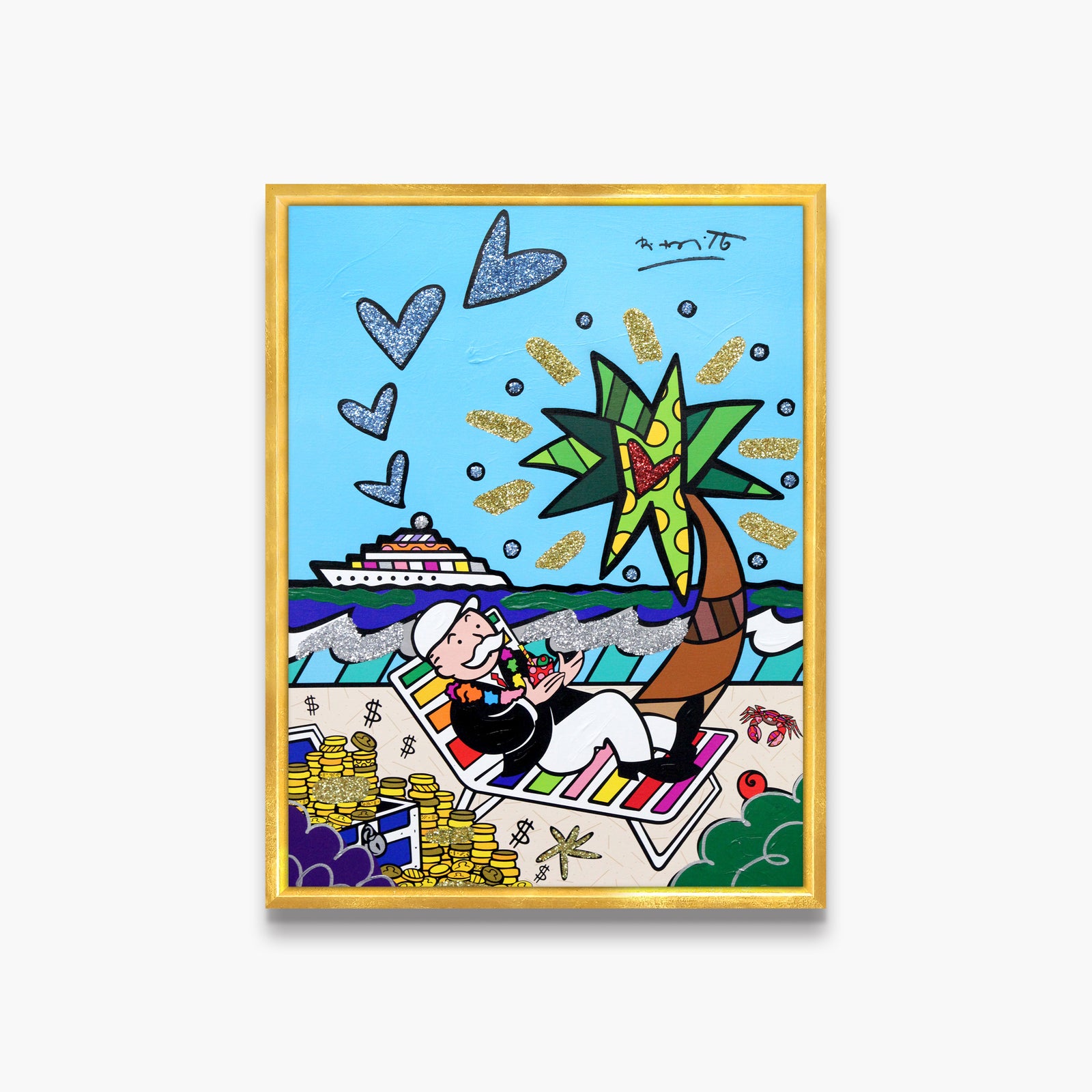 Mr. Monopoly (Monopoly By Britto) - Mixed Media Original