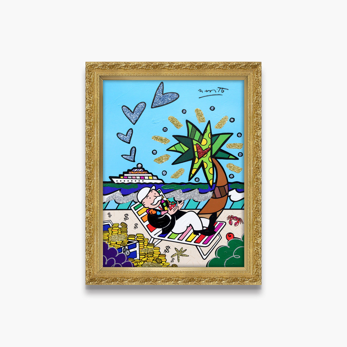Mr. Monopoly (Monopoly By Britto) - Mixed Media Original