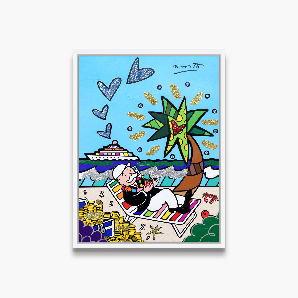 Mr. Monopoly (Monopoly By Britto) - Mixed Media Original