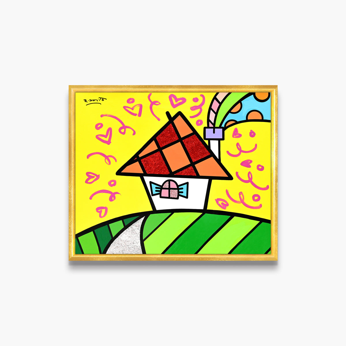 Up The Hill - Mixed Media Original