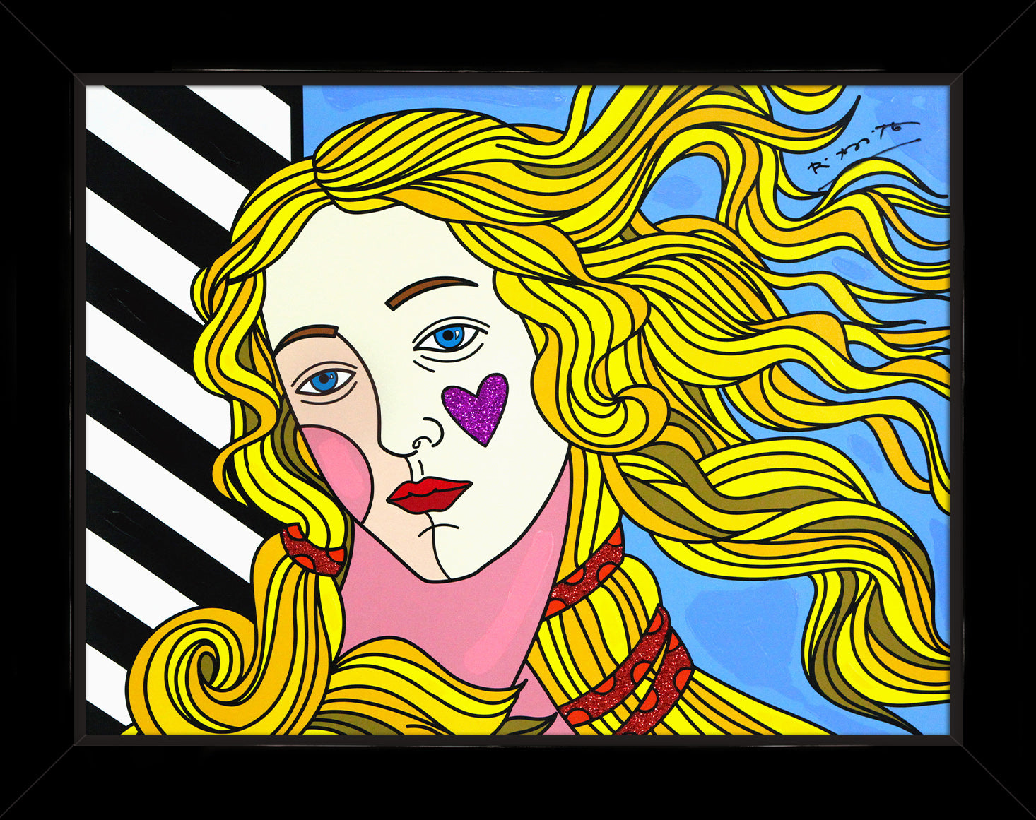 Venus Black & White - Mixed Media Original