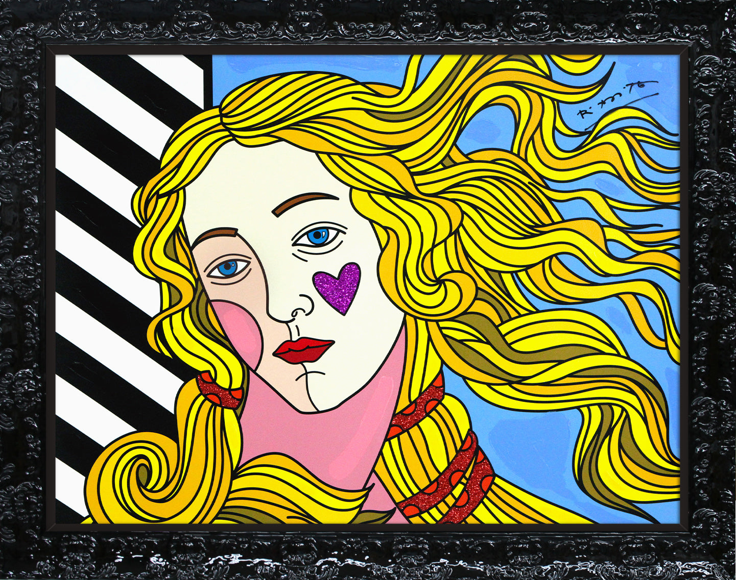 Venus Black & White - Mixed Media Original