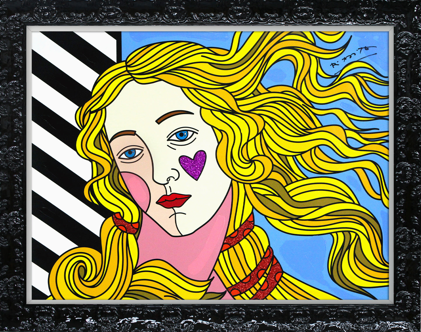 Venus Black & White - Mixed Media Original