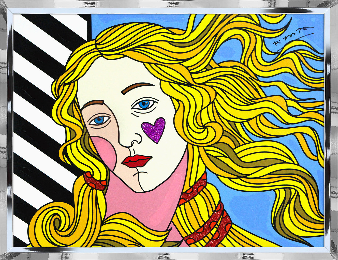 Venus Black & White - Mixed Media Original