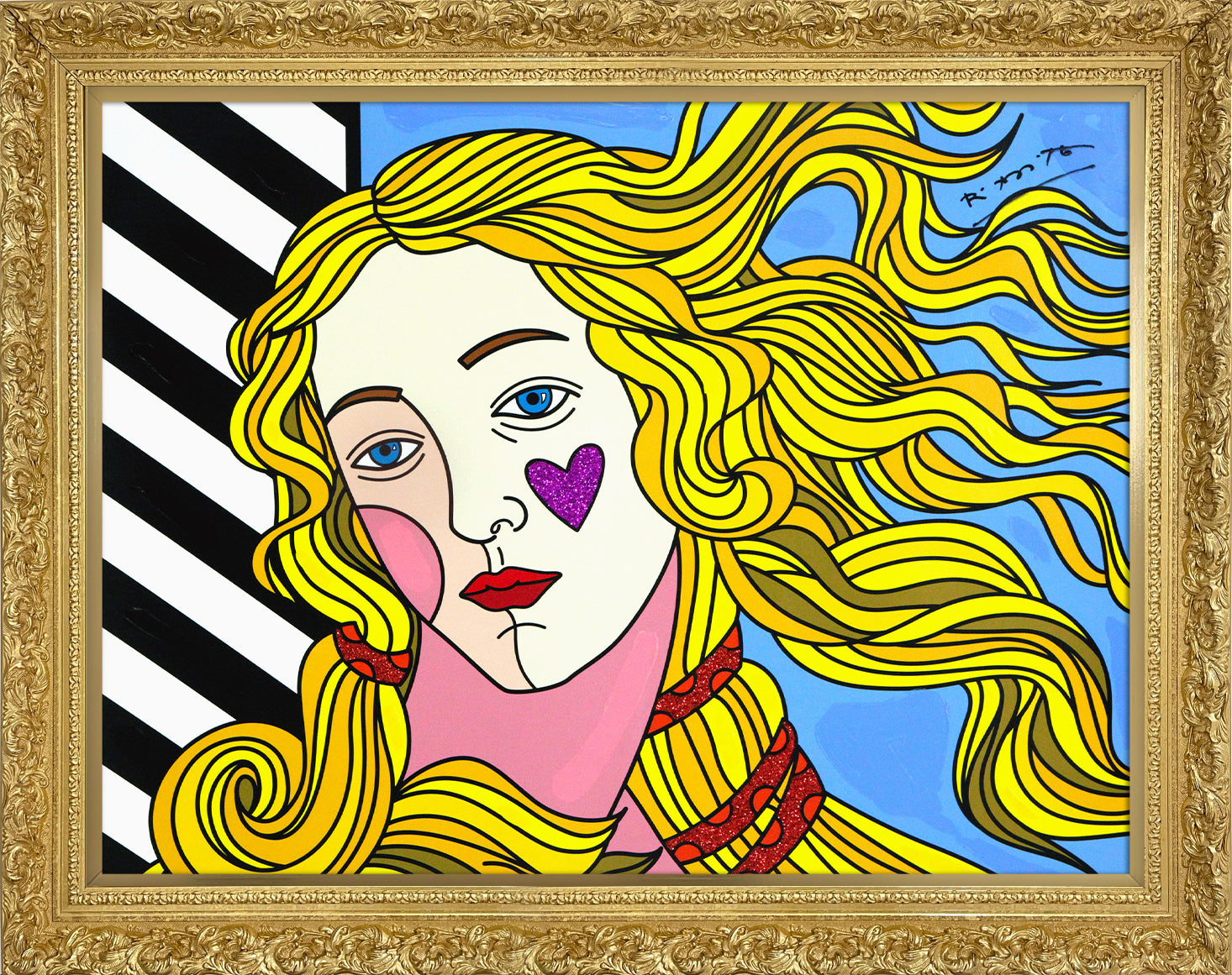 Venus Black & White - Mixed Media Original