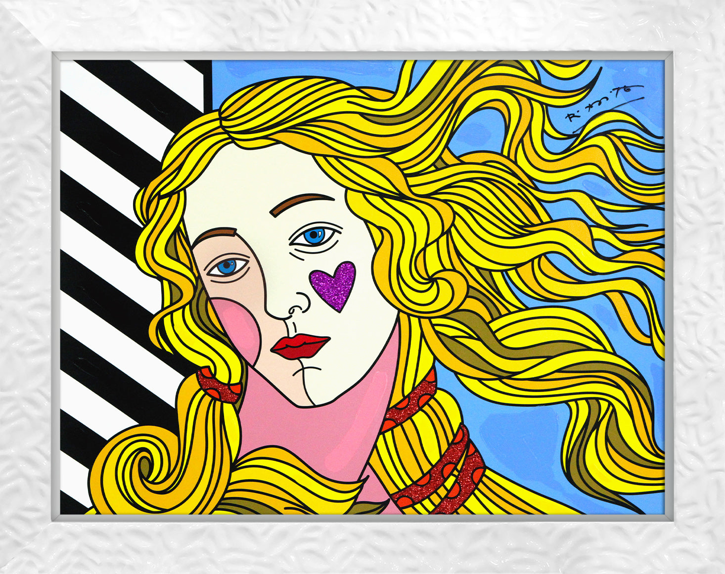 Venus Black & White - Mixed Media Original