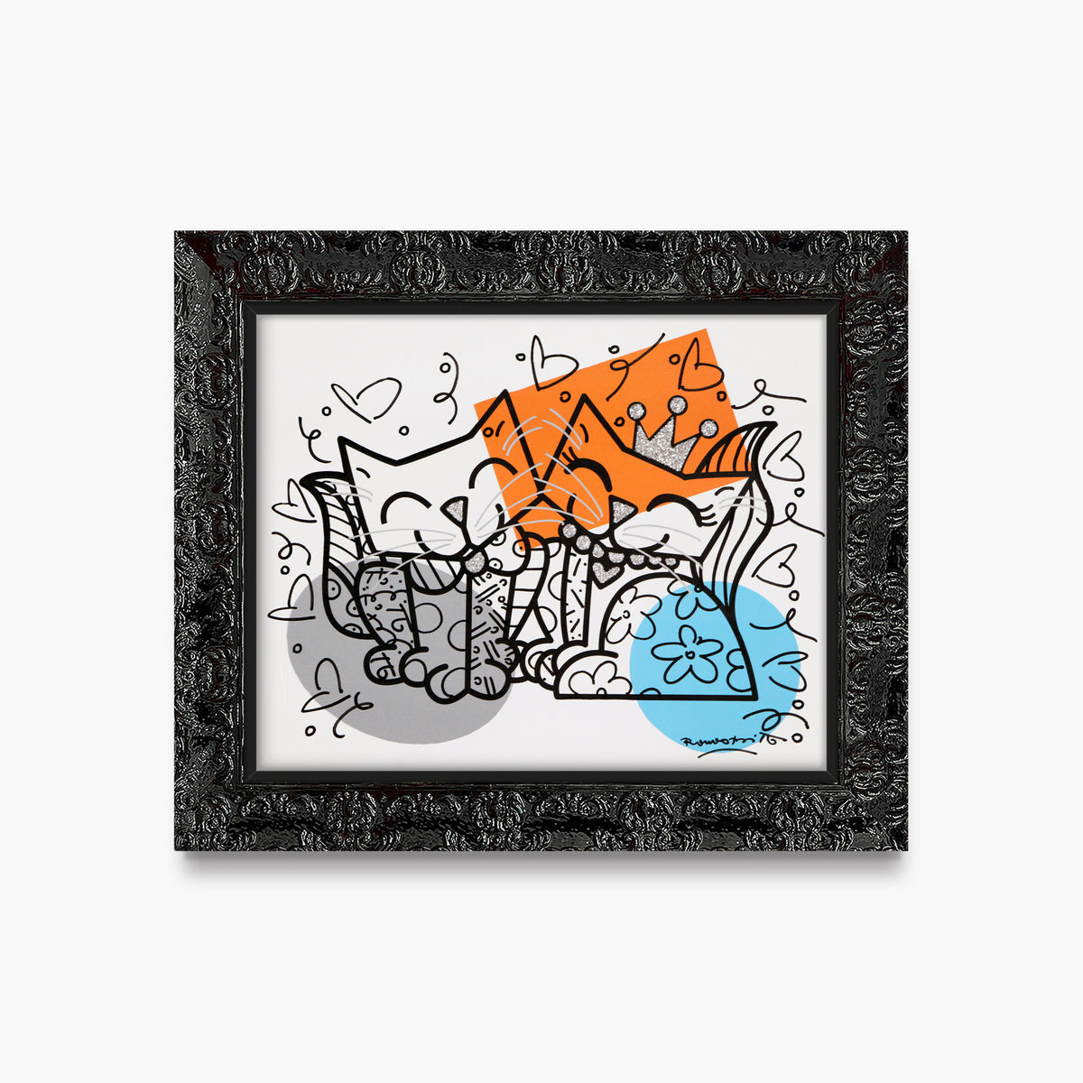 Cats Romance - Mixed Media Original