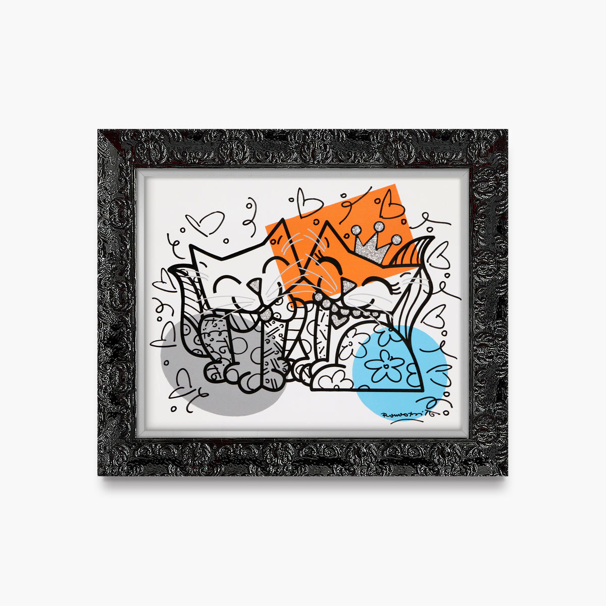 Cats Romance - Mixed Media Original