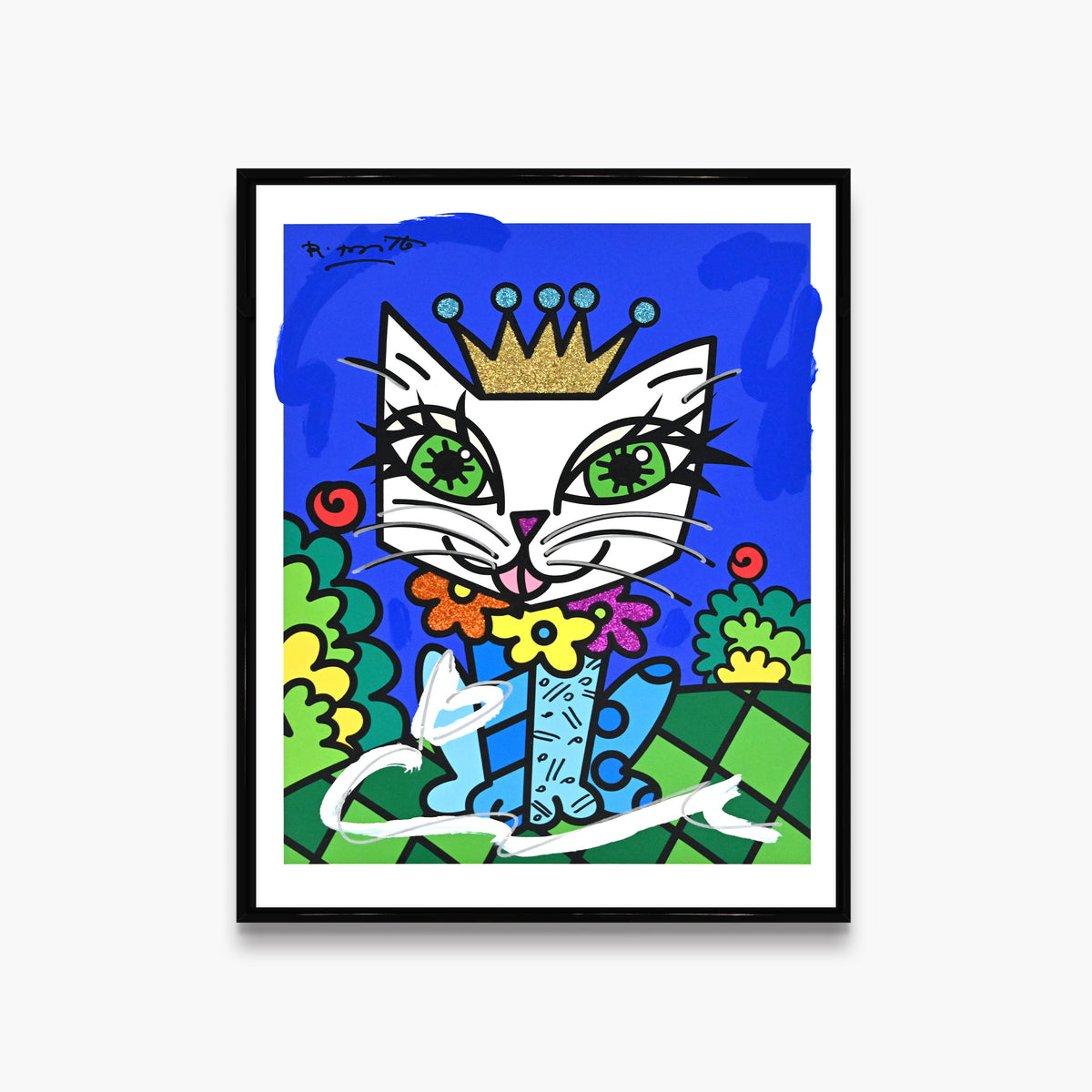 Royalty Cat - Mixed Media Original