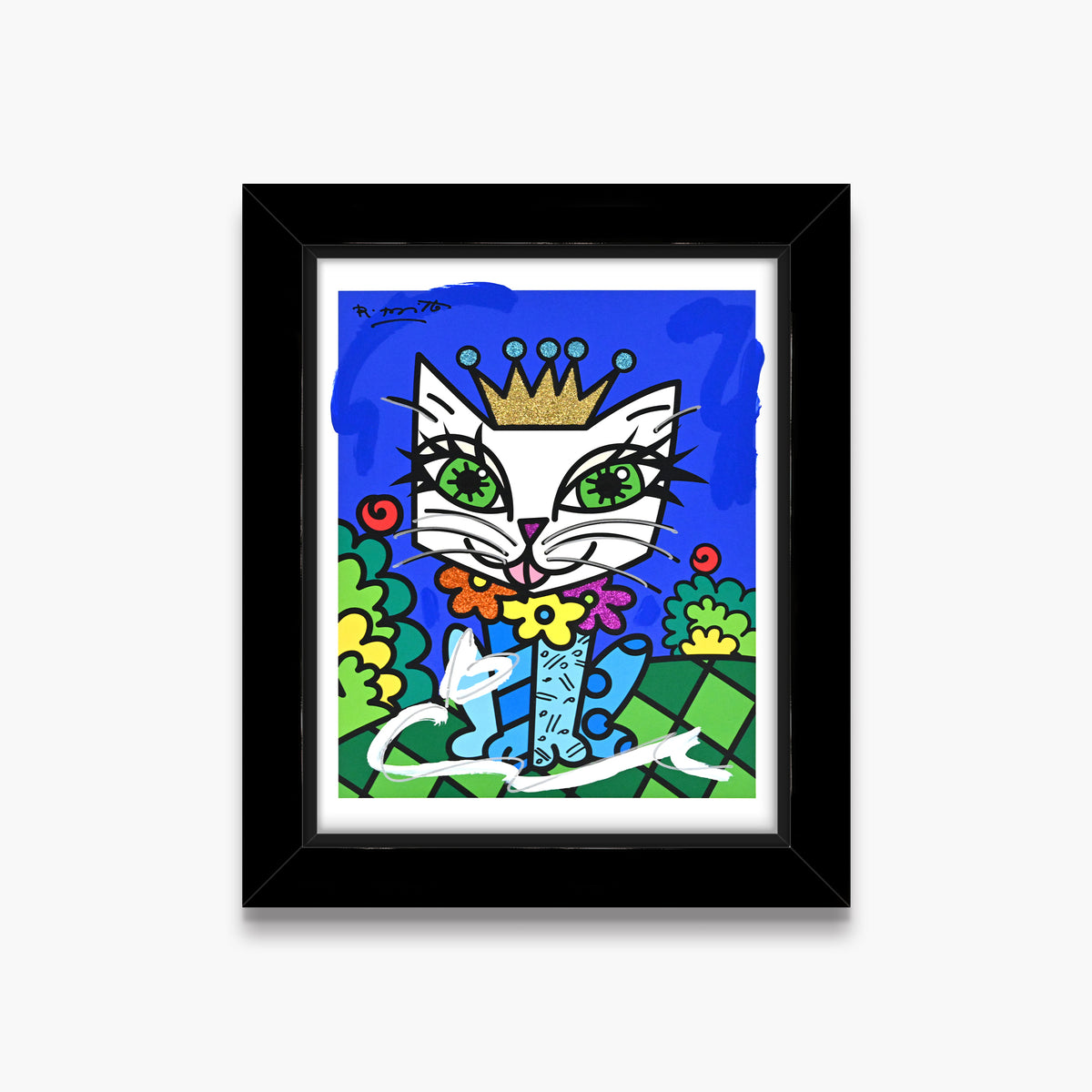 Royalty Cat - Mixed Media Original