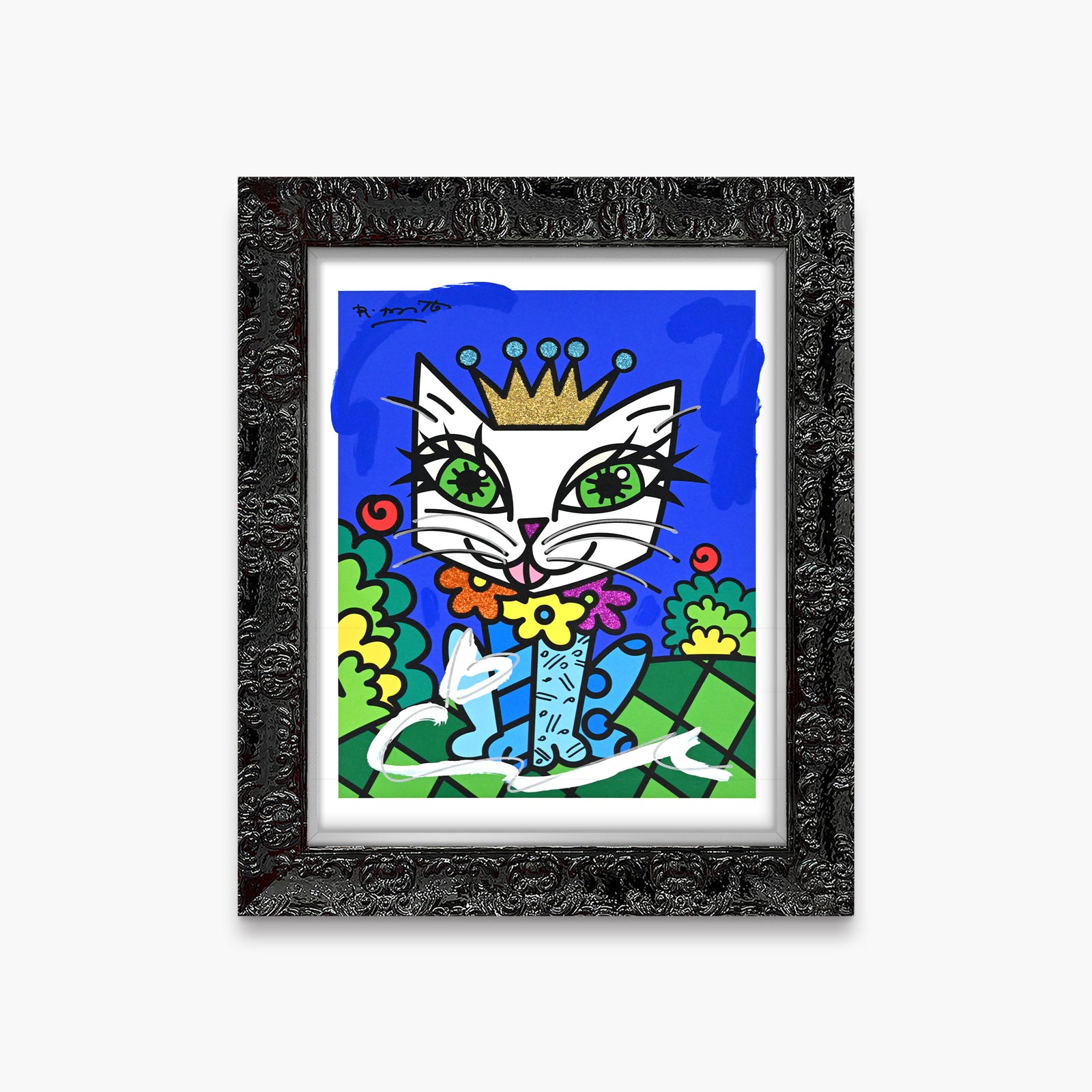 Royalty Cat - Mixed Media Original