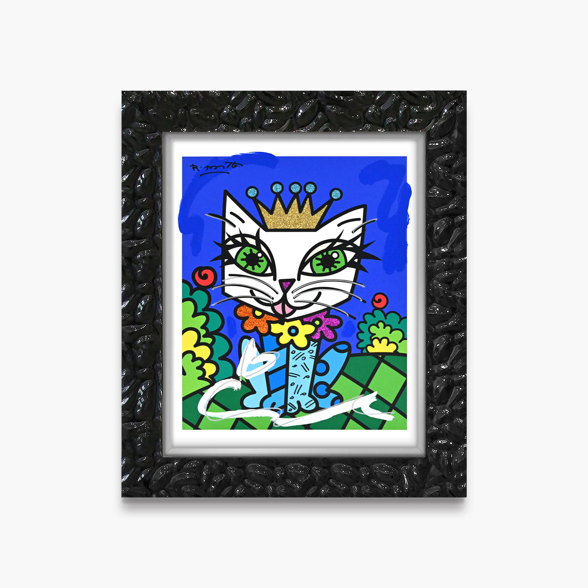 Royalty Cat - Mixed Media Original