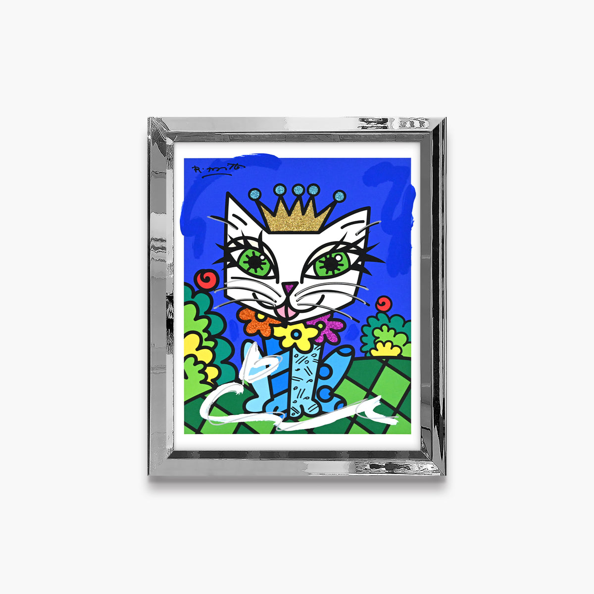 Royalty Cat - Mixed Media Original