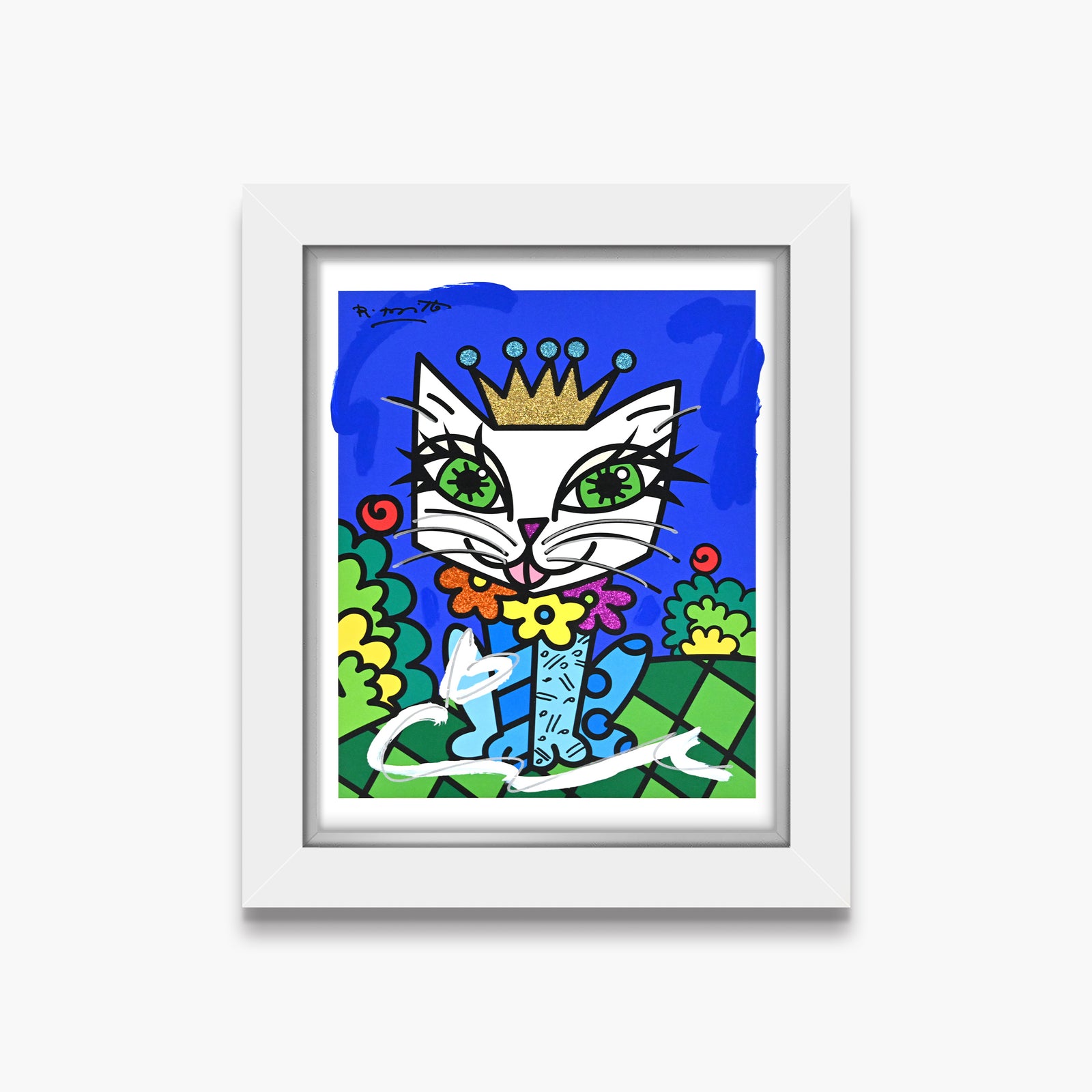 Royalty Cat - Mixed Media Original