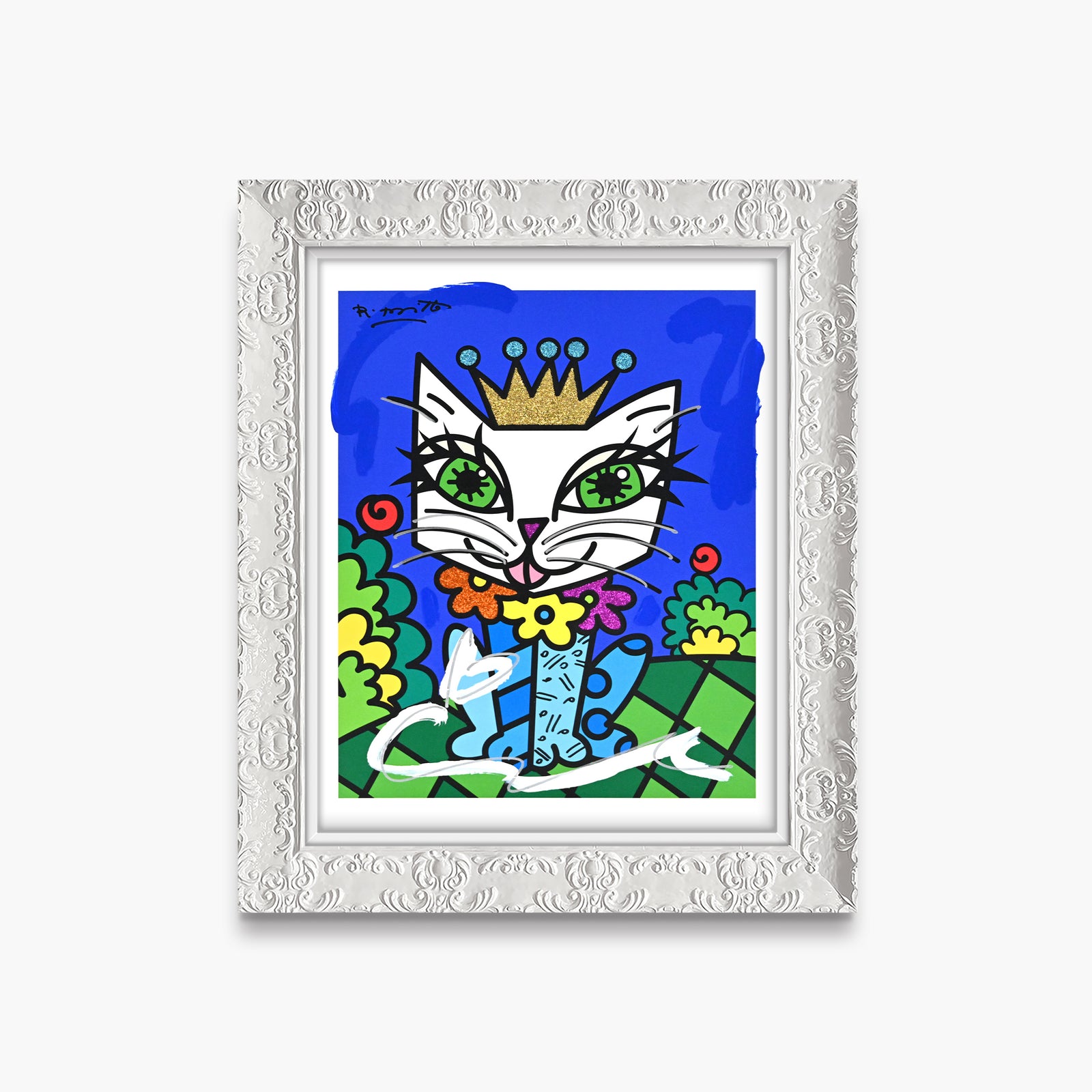 Royalty Cat - Mixed Media Original