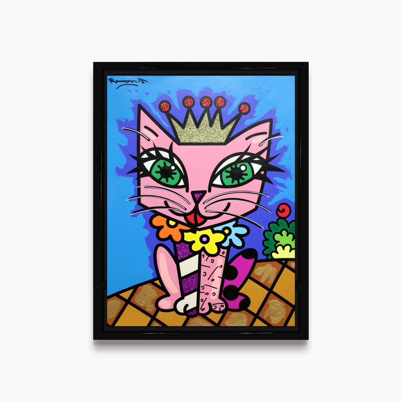 Royal Cat - Mixed Media Original