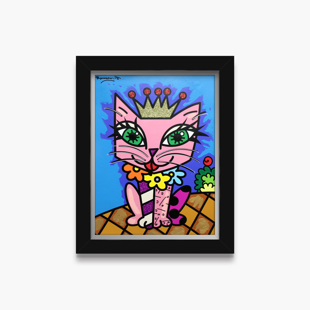 Royal Cat - Mixed Media Original
