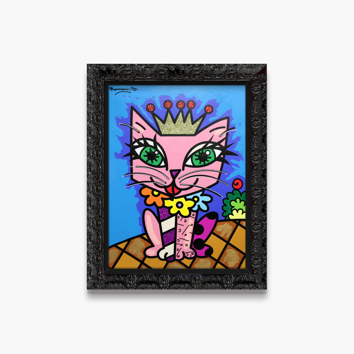 Royal Cat - Mixed Media Original