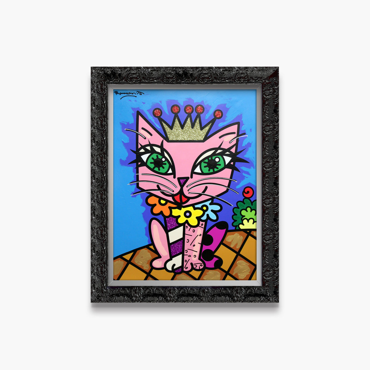 Royal Cat - Mixed Media Original