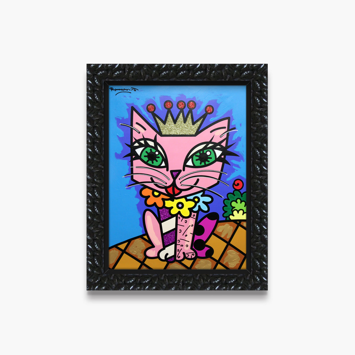 Royal Cat - Mixed Media Original