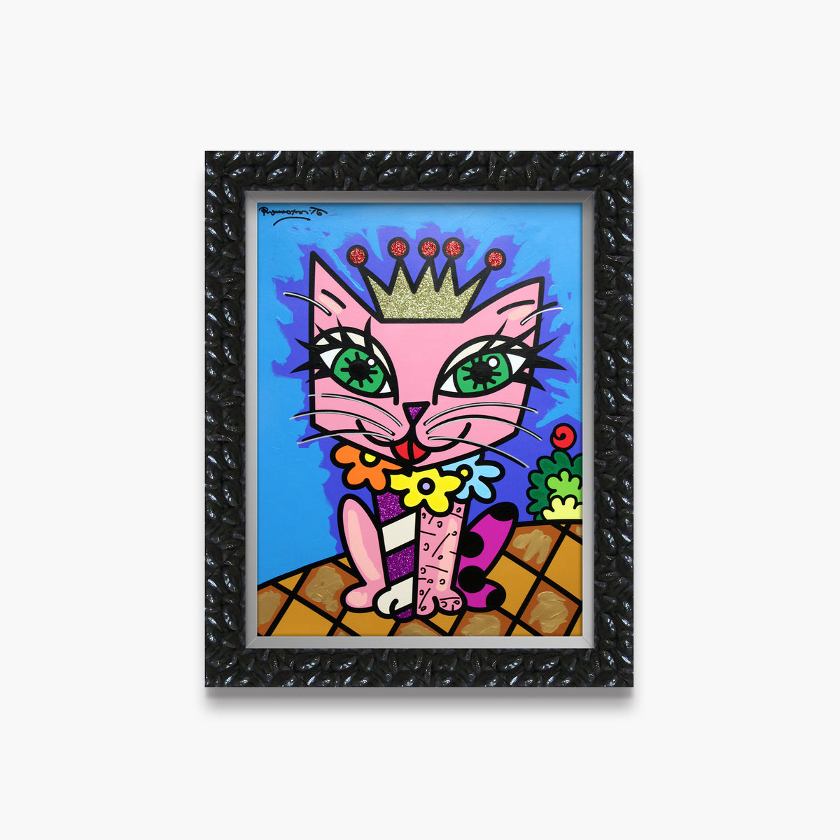 Royal Cat - Mixed Media Original