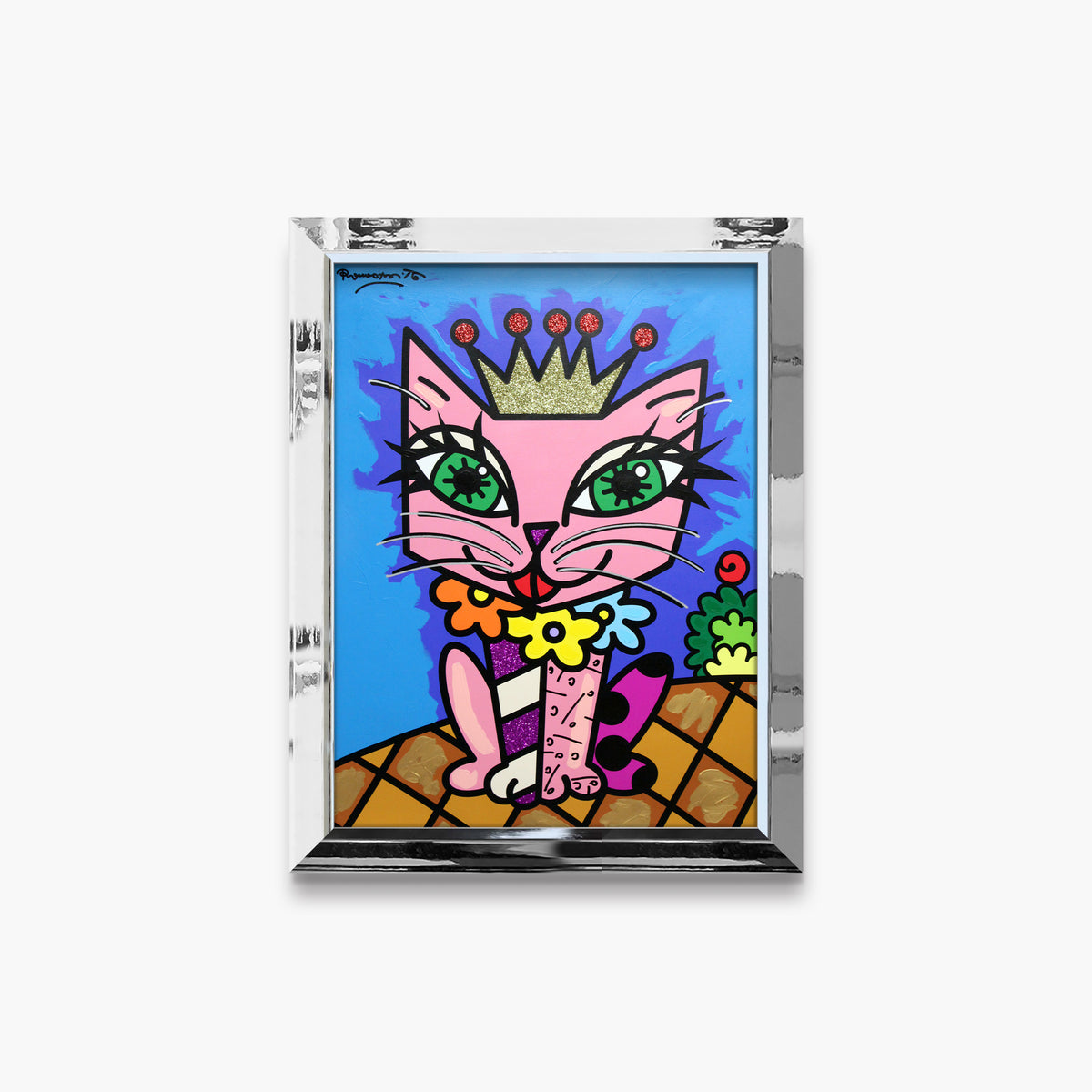 Royal Cat - Mixed Media Original