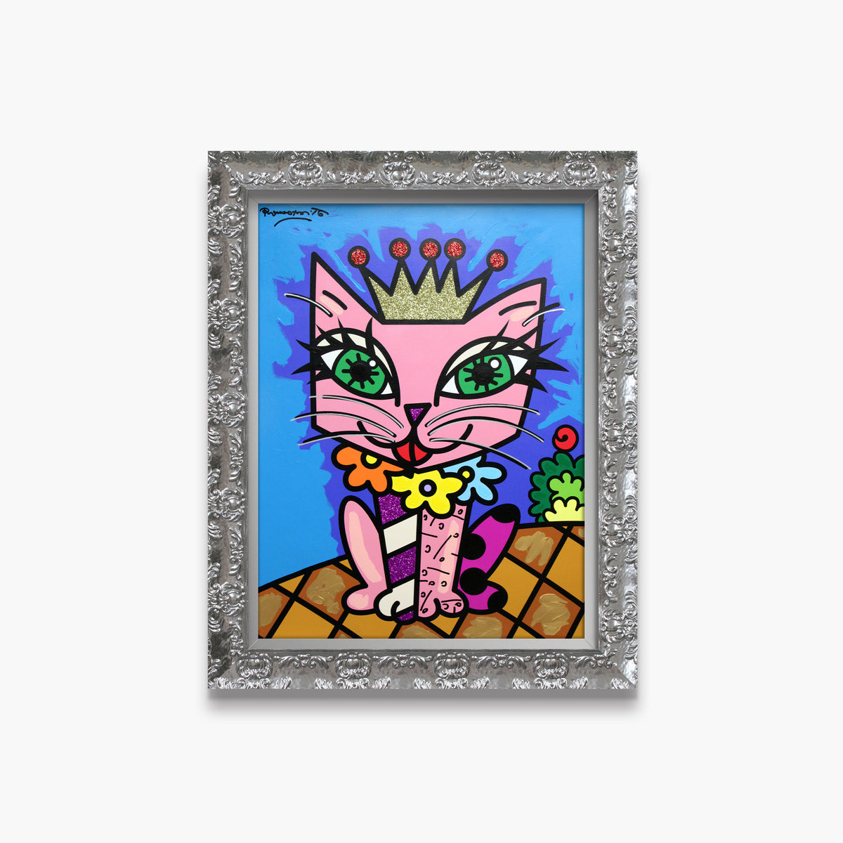 Royal Cat - Mixed Media Original