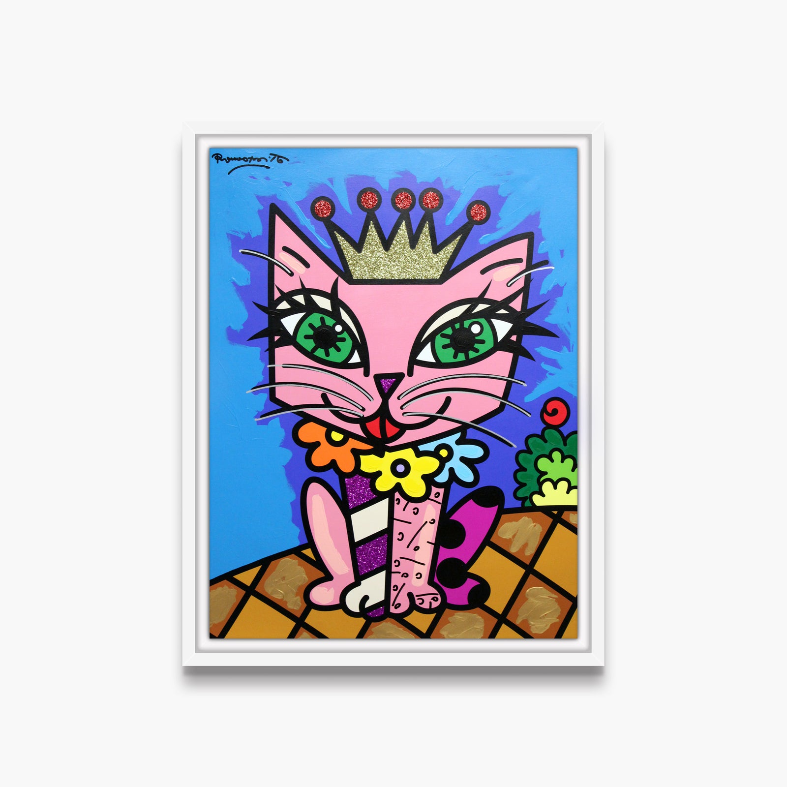 Royal Cat - Mixed Media Original