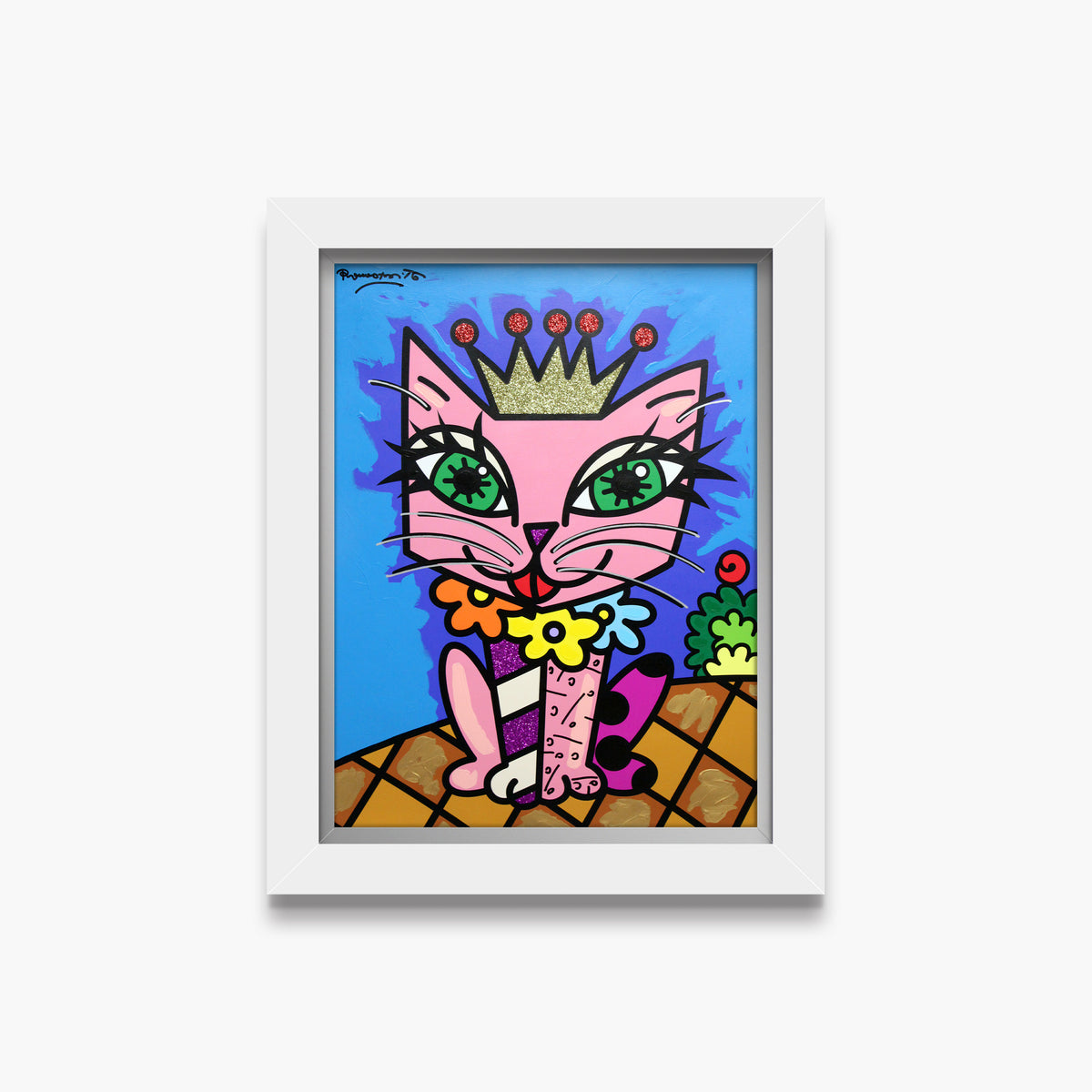 Royal Cat - Mixed Media Original
