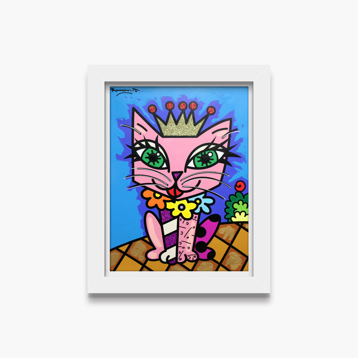 Royal Cat - Mixed Media Original