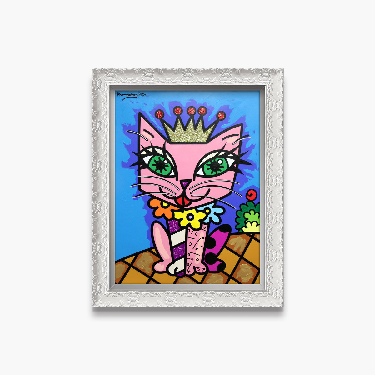 Royal Cat - Mixed Media Original