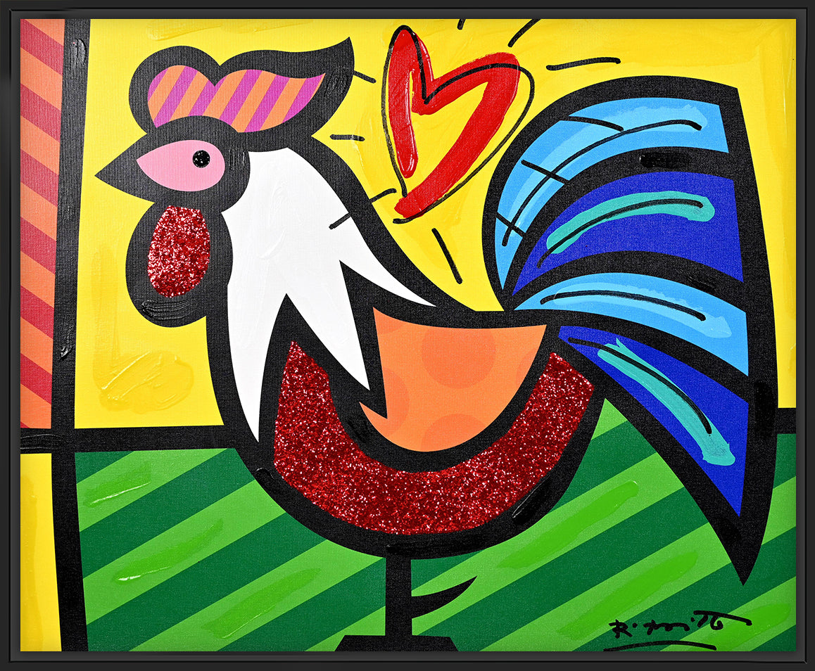 Rooster - Mixed Media Original
