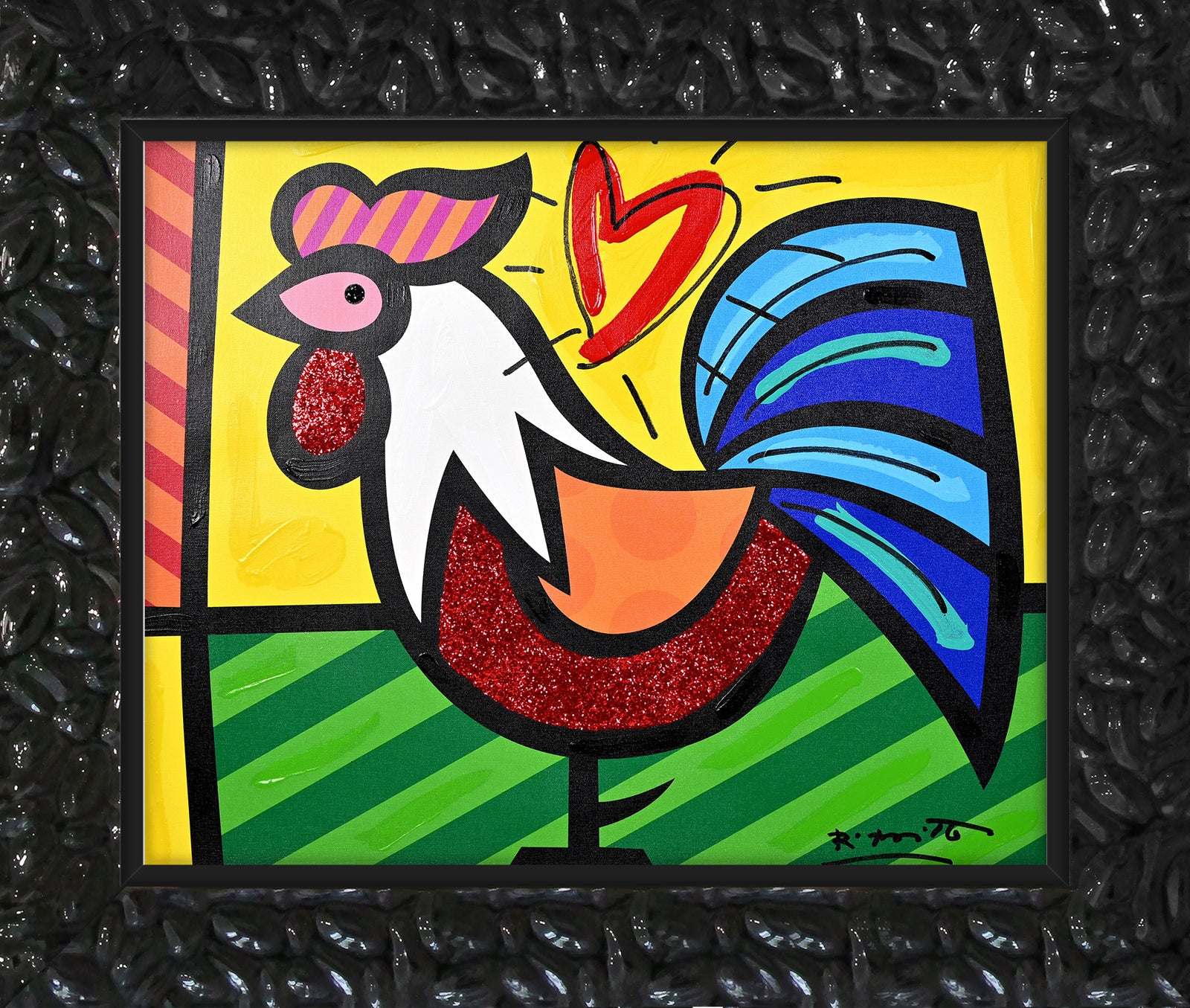Rooster - Mixed Media Original